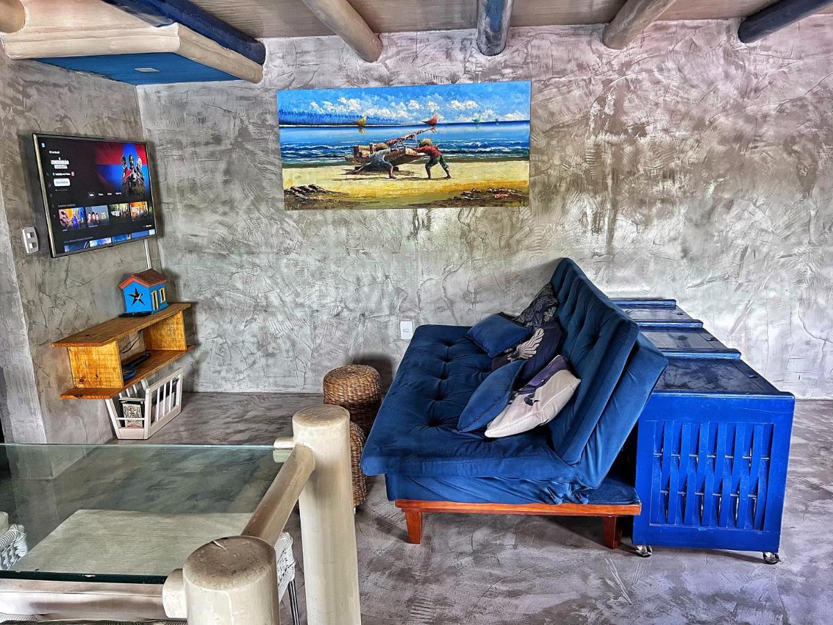 Casinha Azul Caraiva - Casa Completa Na Beira Do Rio Villa Kültér fotó