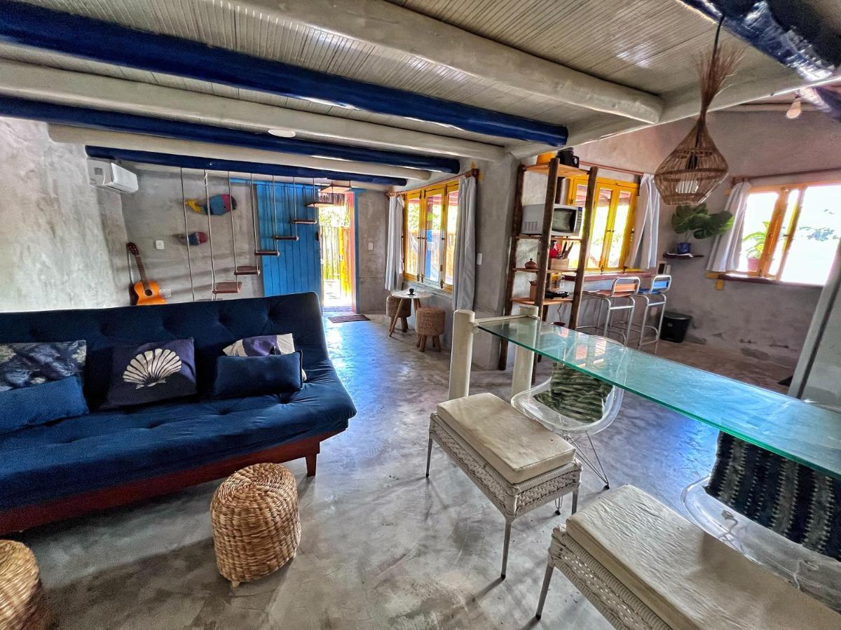 Casinha Azul Caraiva - Casa Completa Na Beira Do Rio Villa Kültér fotó
