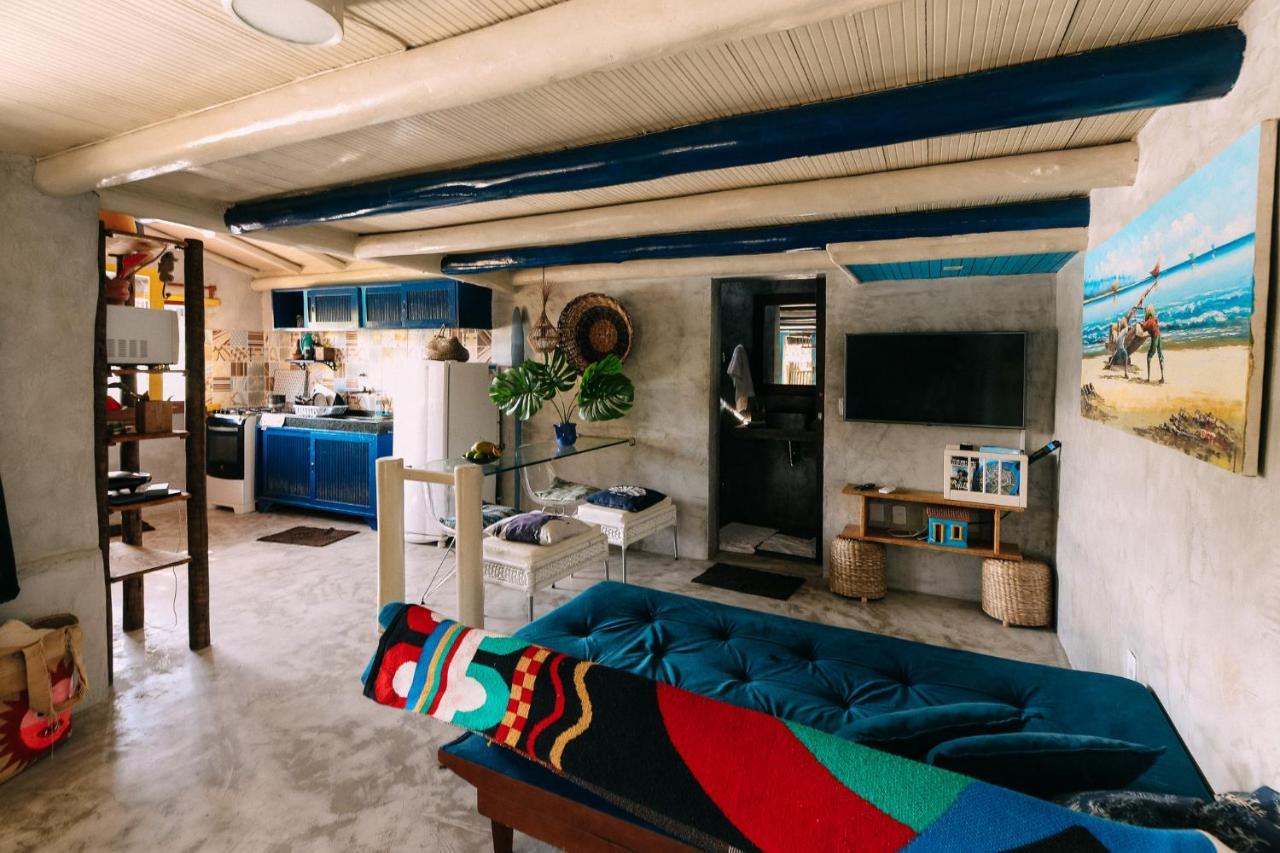 Casinha Azul Caraiva - Casa Completa Na Beira Do Rio Villa Kültér fotó